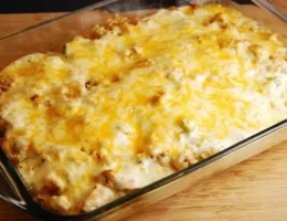 cheesy chicken and rice casserole