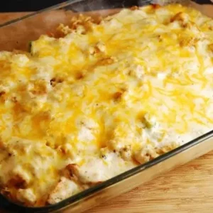 cheesy chicken and rice casserole