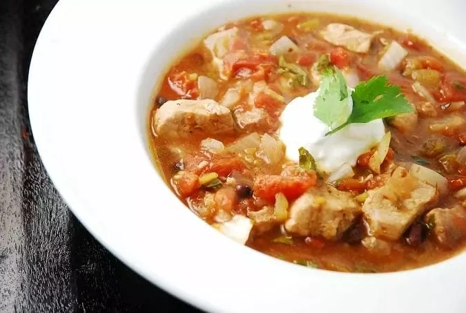 crock pot pork chili