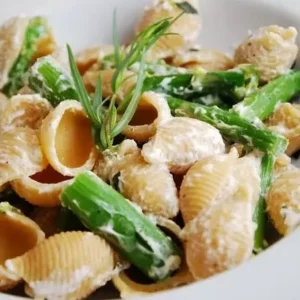 goat cheese asparagus pasta