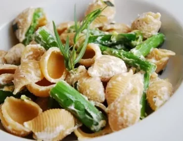 goat cheese asparagus pasta