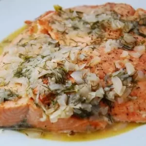 salmon white wine dijon