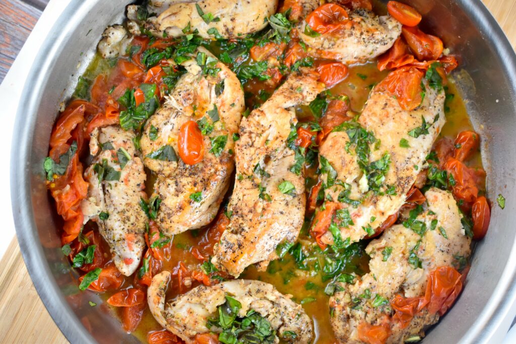 Tomato Basil Chicken Recipe 