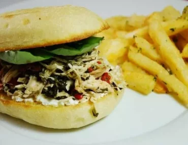 italian pulled chicken sandwich