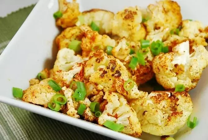 roasted chile lime cauliflower