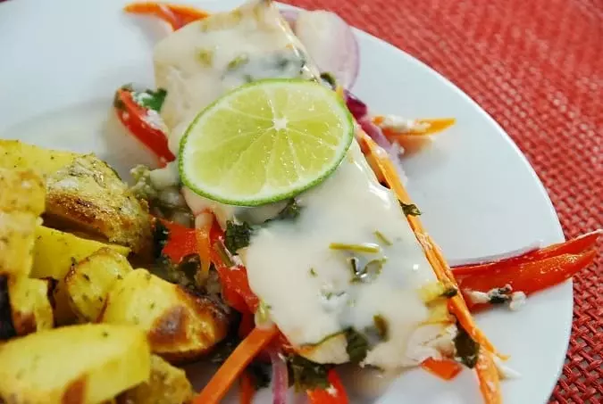 thai style baked mahi mahi