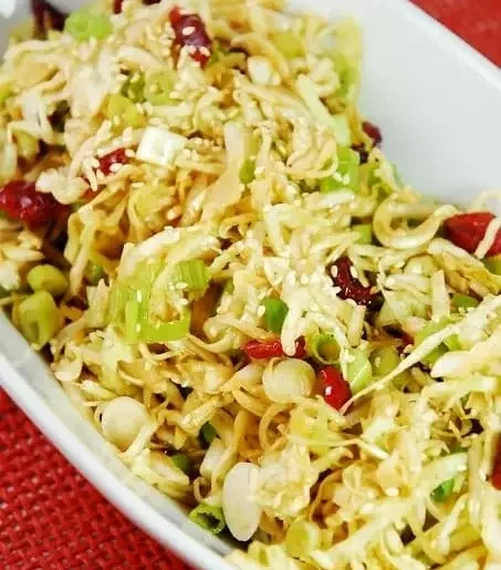 asian cabbage and cranberry salad