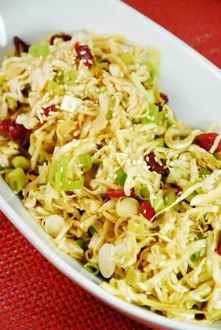 asian cabbage and cranberry salad