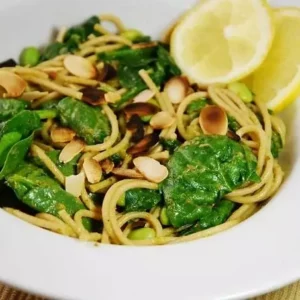 lemon spinach pesto pasta