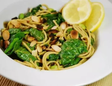 lemon spinach pesto pasta