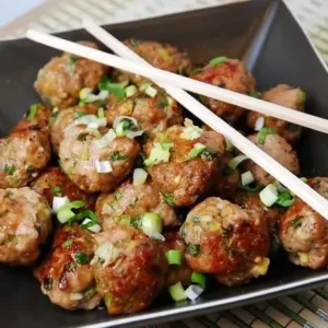 asian style pork meatballs