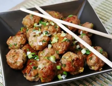 asian style pork meatballs