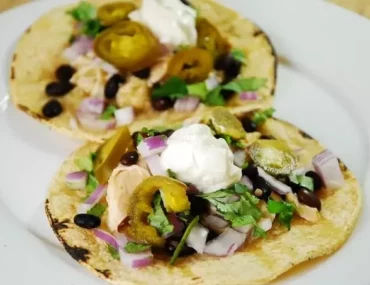 chicken verde tacos