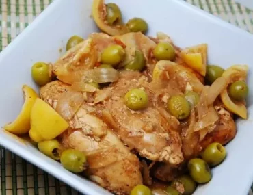 green olive and lemon chicken