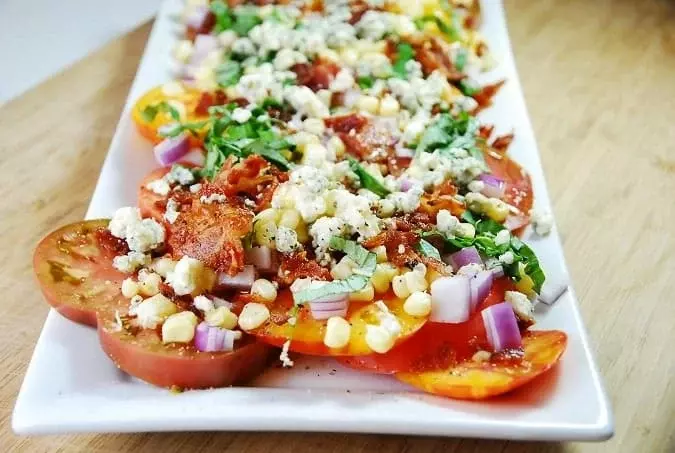 summer heirloom tomato salad