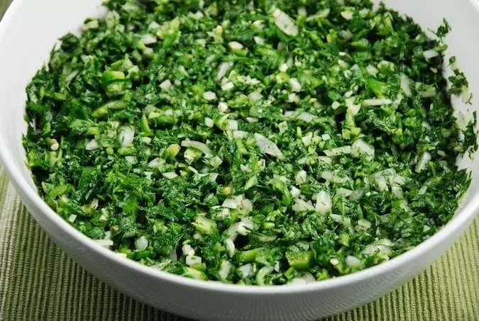 spicy herb salad