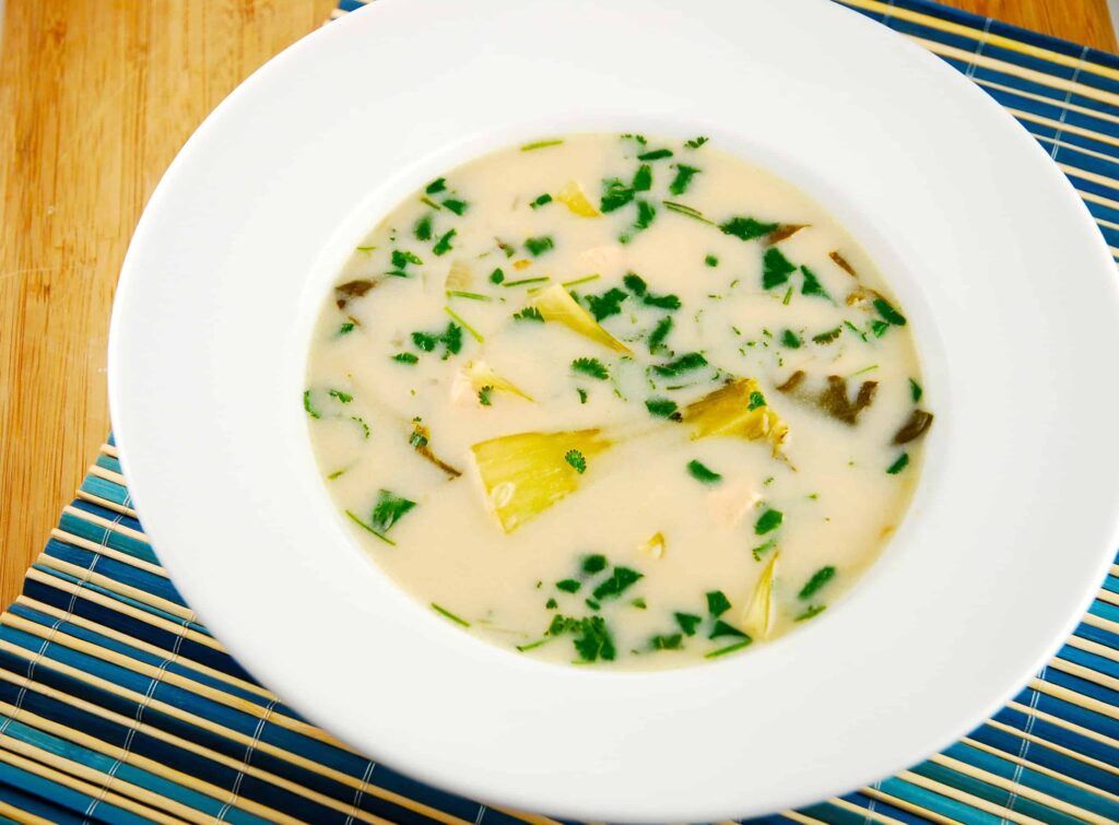 coconut lime chicken soup