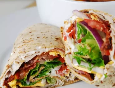 bacon ranch turkey wrap