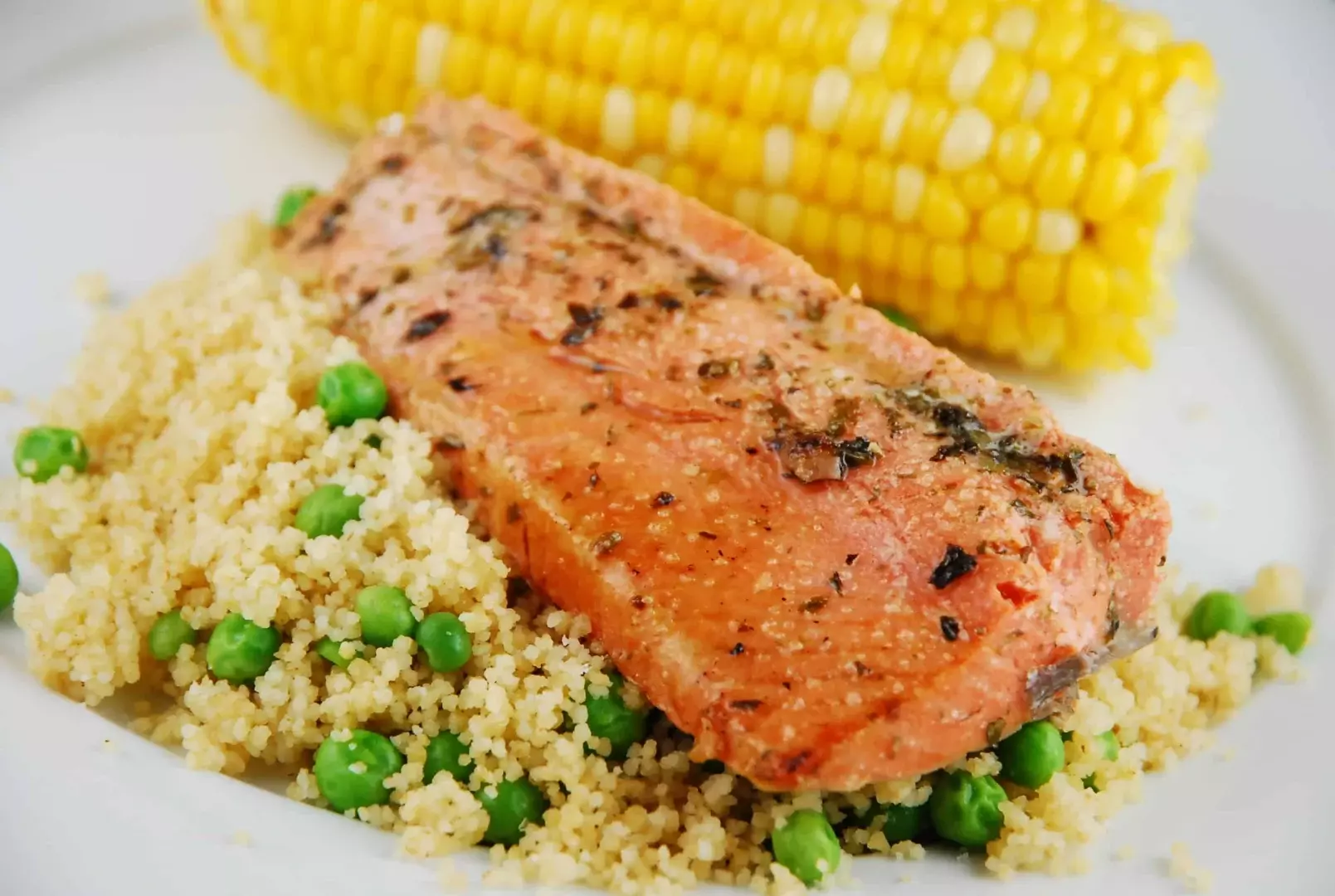 Italian Marinated Salmon With Couscous Recipe - 8 Points | LaaLoosh Italian Marinated Salmon With Couscous Recipe - 8 Points | LaaLoosh