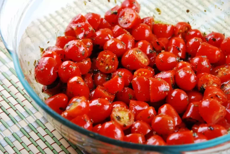 marinated cherry tomato salad