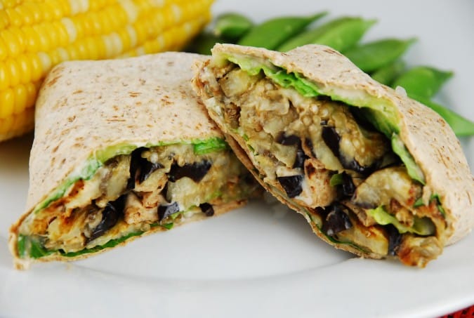 Eggplant Tahini Wrap