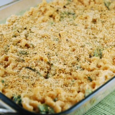 three cheese baked mac and cheese
