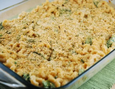 three cheese baked mac and cheese