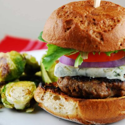 blue cheese burger