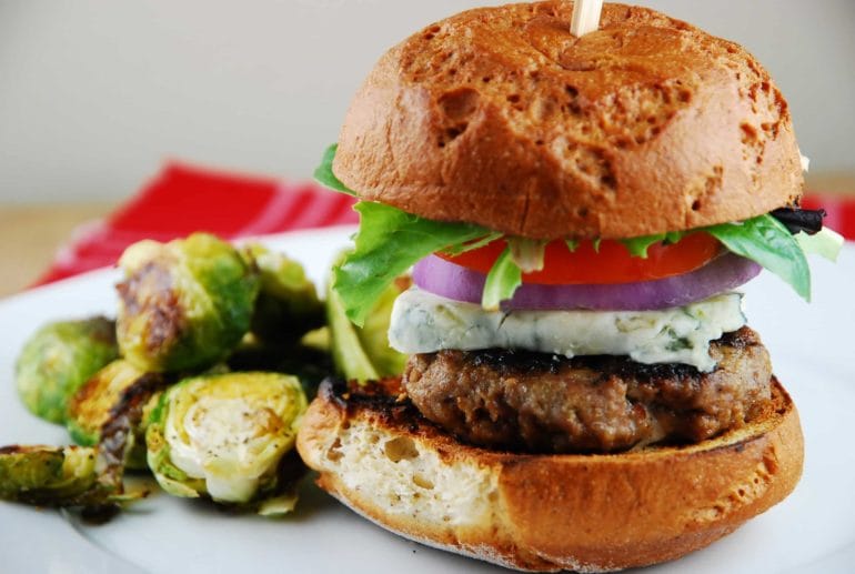 Blue Cheese Burger Recipe 9 Points LaaLoosh