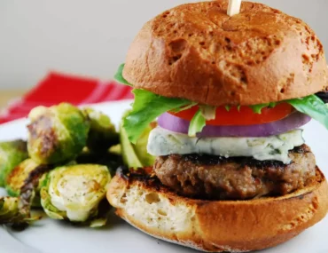 blue cheese burger
