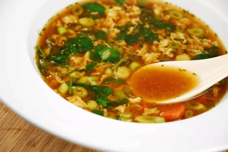 spicy egg drop soup