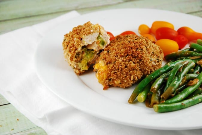 Broccoli and Cheddar Stuffed Chicken Breasts 