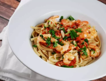 garlic shrimp linguine