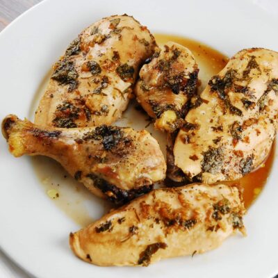 oven roasted beer chicken