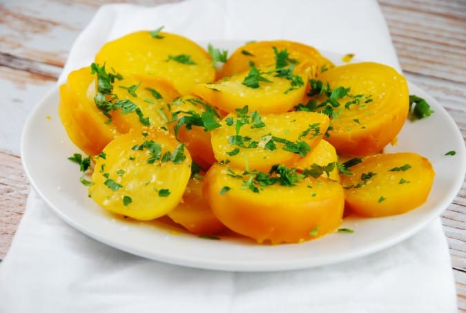 Roasted Yellow Beets 