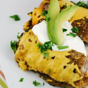 slow cooker black bean and spinach enchiladas