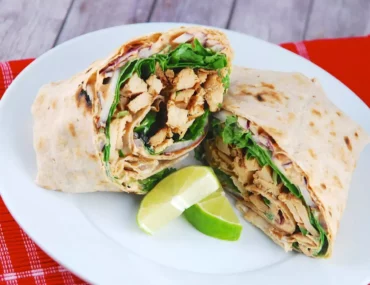 chipotle lime chicken wrap