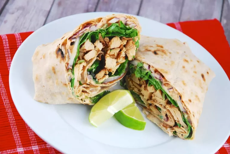 chipotle lime chicken wrap