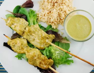 honey roasted chicken satay