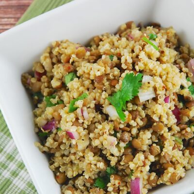 quinoq and lentil salad