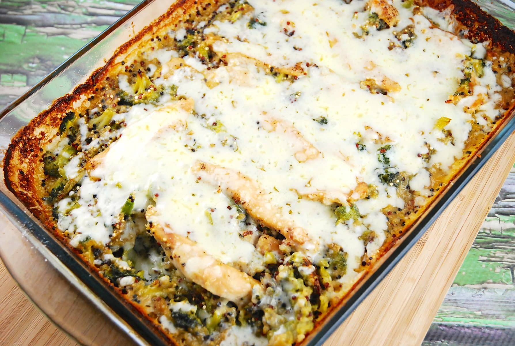 Chicken, Broccoli, Quinoa Casserole Recipe - 6 Points | LaaLoosh