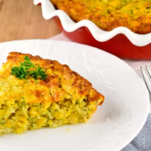 Crustless Corn and Zucchini Quiche