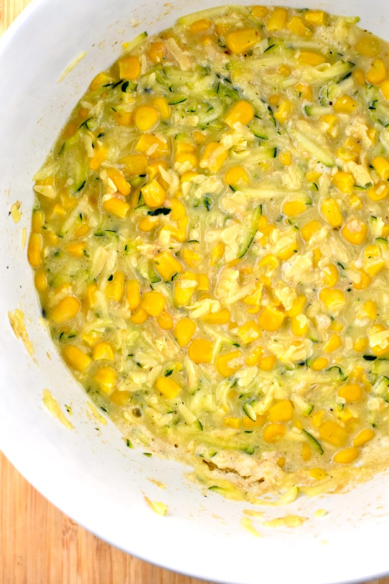 Crustless Corn and Zucchini Quiche 