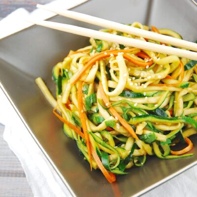 zucchini miso ponzu noodles