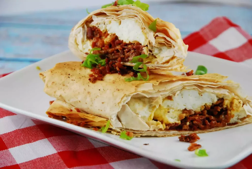 breakfast phyllo wrap