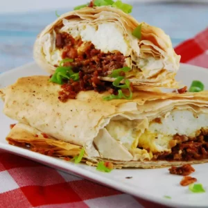 breakfast phyllo wrap