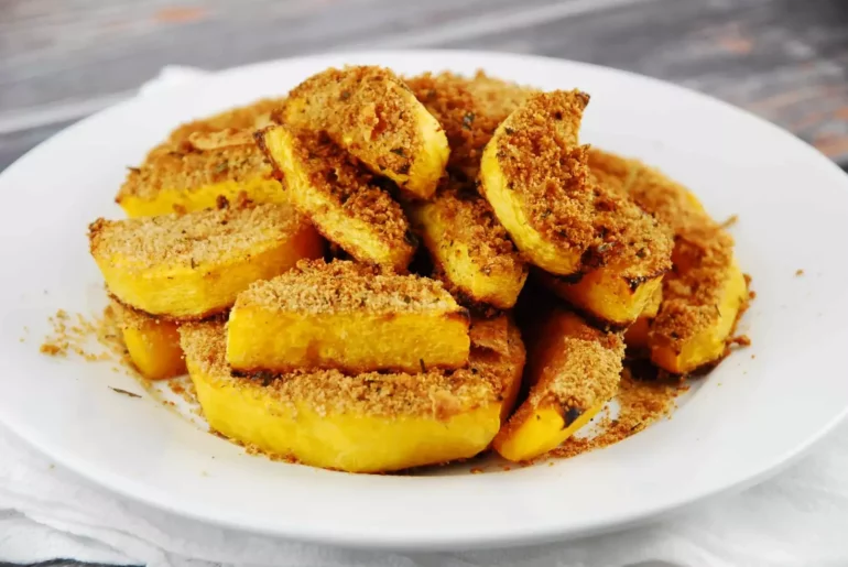 crusted butternut squash