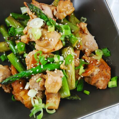 chicken and asparagus stir fry
