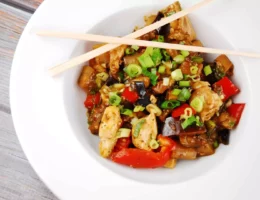 chicken eggplant stir fry