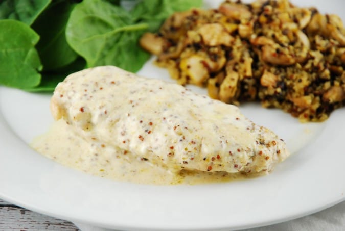 Creamy Dijon Chicken Recipe - 5 Points - LaaLoosh